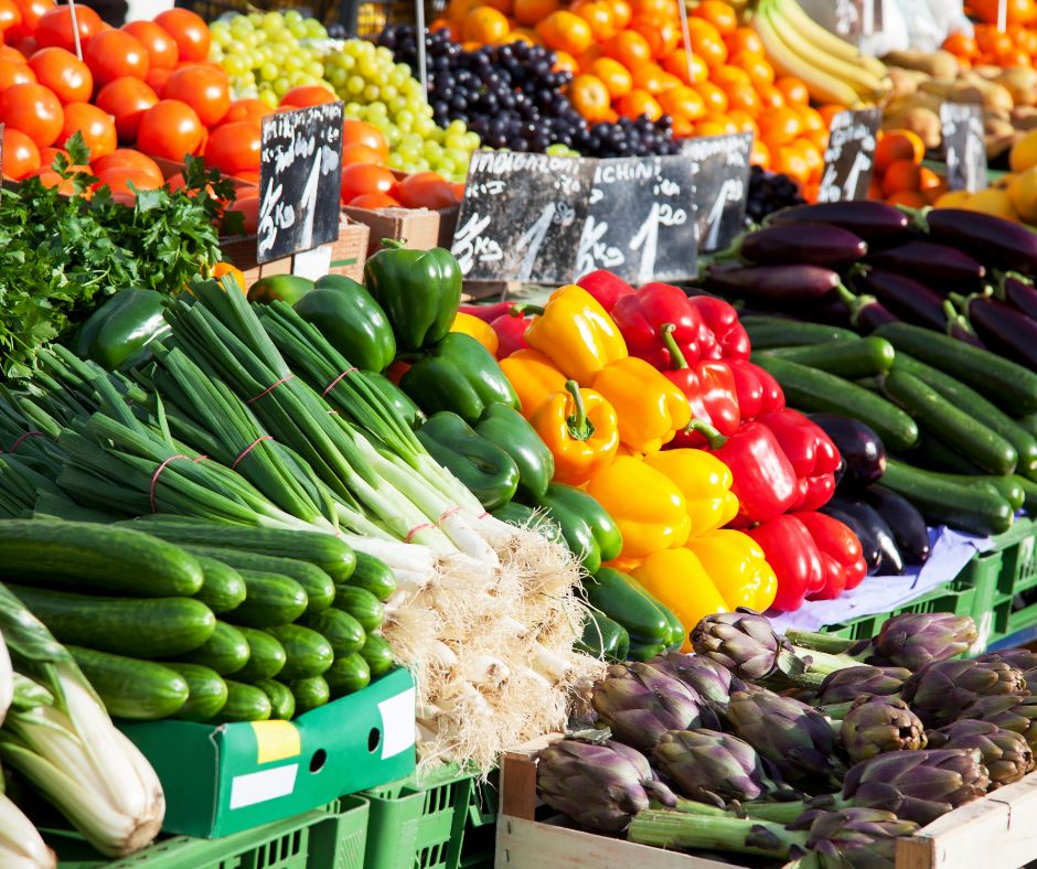 fresh produce display for business travelers in seattle