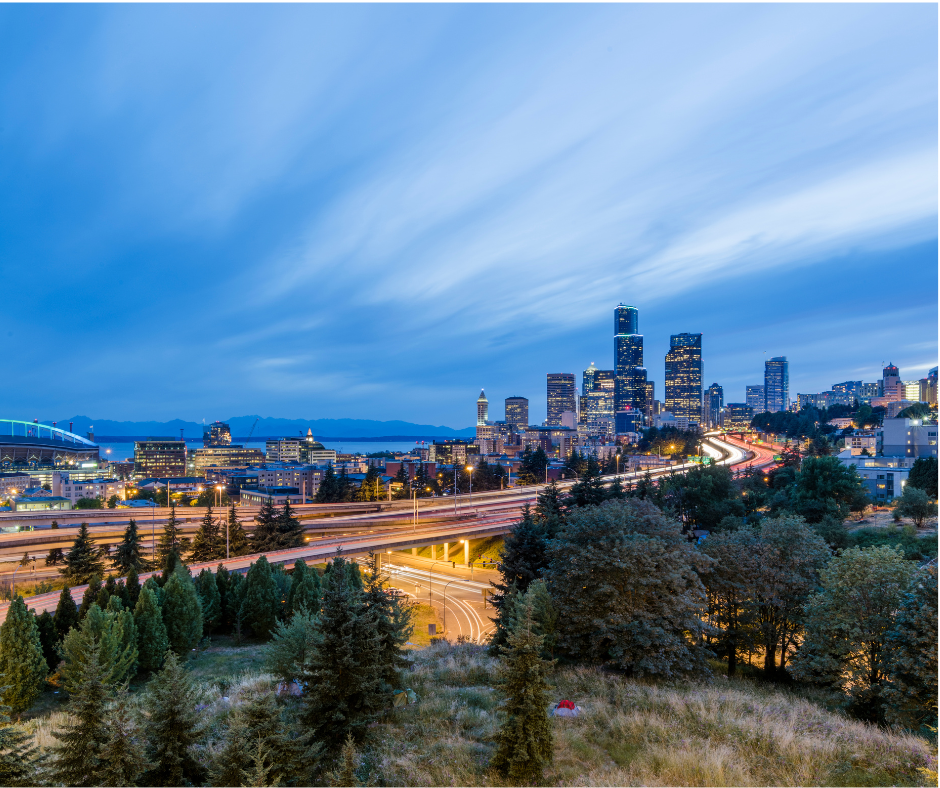 skyline view of bellevue washington