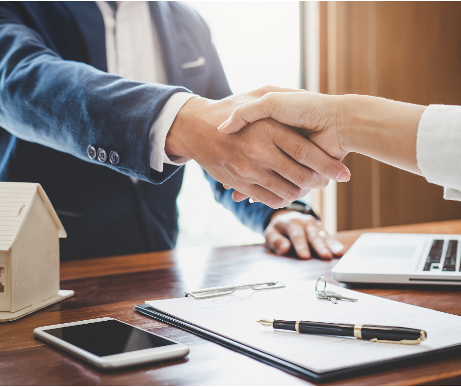 handshake after the passed rental inspection